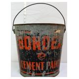 Vntg zinc Bondex Cement Paint bucket