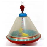Vintage Ohio Art tin/plastic spinning top toy