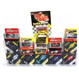 Lot of 17 toy race cars in org packages