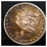 1879 Morgan silver dollar