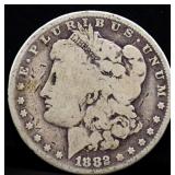 1882 Morgan silver dollar