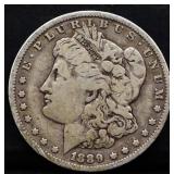 1889O Morgan silver dollar