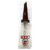Glass Imperial oil bottle