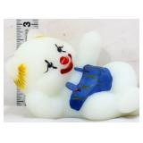 Fenton white Centennial Countdown clown teddy bear