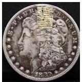 1880O Morgan silver dollar