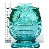 Teal owl 2 piece fairy lamp
