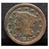 1853 large cent