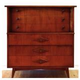 MCM Bassett 5 drawer tall chest