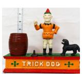 Cast iron Trick Dog bank