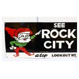Porcelain 36x18 See Rock City sign