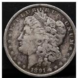 1891O Morgan silver dollar