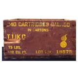Vntg wood Cartridges box