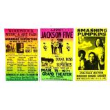 Lot of 3 concert posters, not originals