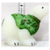 Fenton white Frosty Friends Christmas polar bear