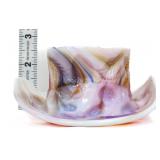 Vintage slag glass hat planter