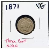 1871 3 cent nickel