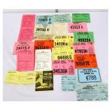 Lot of vintage PA hunting licenses