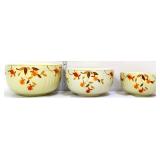 3 piece Hall Jewel T mixing bowl set