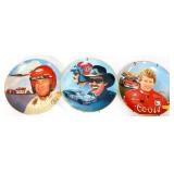 Lot of 3 NASCAR driver collector plates