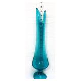 MCM 17in peacock blue smoothie swung vase