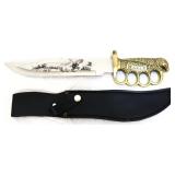 Eagle handle knife w/ sheath