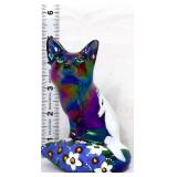 Fenton carnival Midnight Garden scene fox