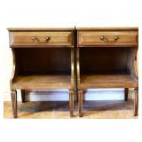 Pair MCM 1 drawer nightstands see photos