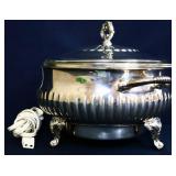 Electric Lehman Bros silver plate server