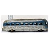 Vntg metal TootsieToy GMC Greyhound Lines bus
