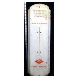 Vntg metal 8.5x27 Diamond T thermometer frame