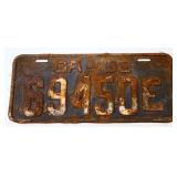 1932 Georgia license plate