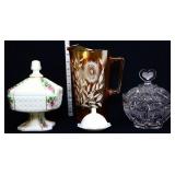3 piece estate glass lot, all as is