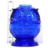 Cobalt owl 2 piece fairy lamp