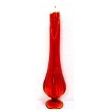 MCM LE Smith19in amberina swung vase