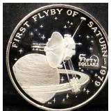 1oz Marshall Islands Saturn silver proof
