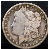 1899O Morgan silver dollar