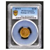 1879S Liberty face $2.5 gold coin