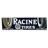 Metal 26.25x7.5 Racine Tires sign