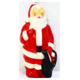Vintage 13in Santa blow mold no cord see pics