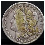 1900O Morgan silver dollar