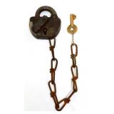 Vintage L&N Railroad lock w/ key