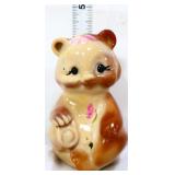 Fenton chocolate slag teddy bear w/ flowers