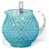 Fenton 6in blue hobnail pitcher