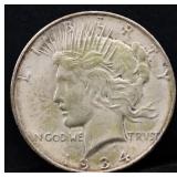 1934D peace dollar