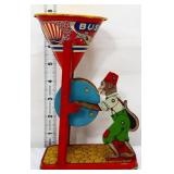 Vntg tin litho J Chein Busy Mike sand toy