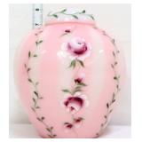 Fenton 2004 rosalene Gold Treasures ginger jar