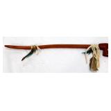 Signed Native American peace pipe, hand made