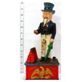 Cast iron Uncle Sam bank