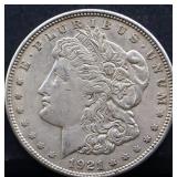 1921 Morgan silver dollar