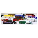 Lot of 14 NASCAR racing semi trucks